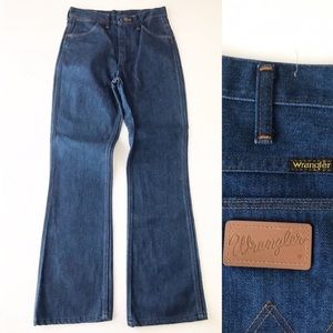 Vintage 1970s Wrangler Flare Leg High Rise Jeans